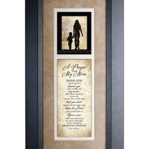 A Prayer for My Mom Framed Print – Vintage Inspirational Wall Art